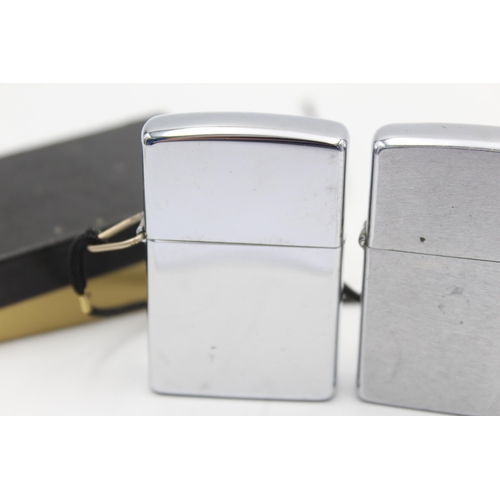 1339 - Two cased Zippo cigarette lighters