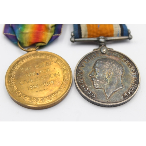 1348 - A WWI medal pair awarded to G-11362 Pte A. E. Josland, Royal Sussex Regt