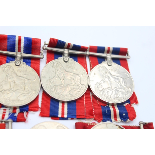 1355 - Eight WWII medals and ribbons