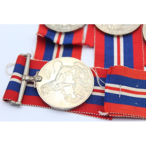 1355 - Eight WWII medals and ribbons