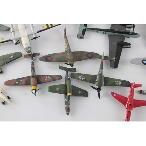 Twenty seven vintage military diecast models to include planes ...