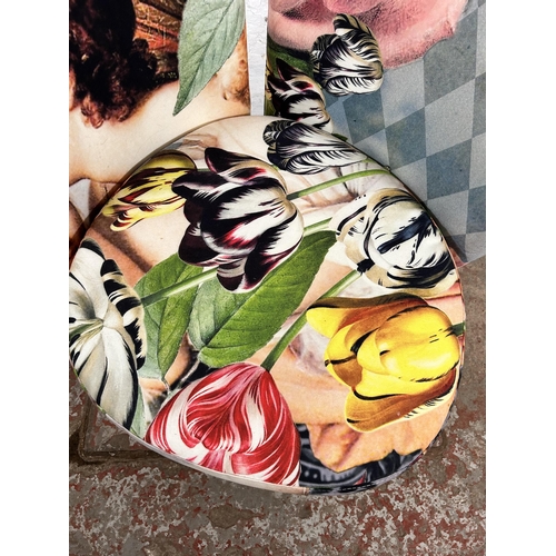 105 - A Fama Galan bedroom chair with removable seat top for storage