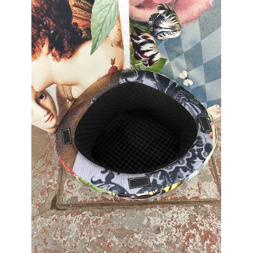 105 - A Fama Galan bedroom chair with removable seat top for storage