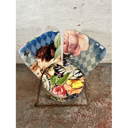 105 - A Fama Galan bedroom chair with removable seat top for storage