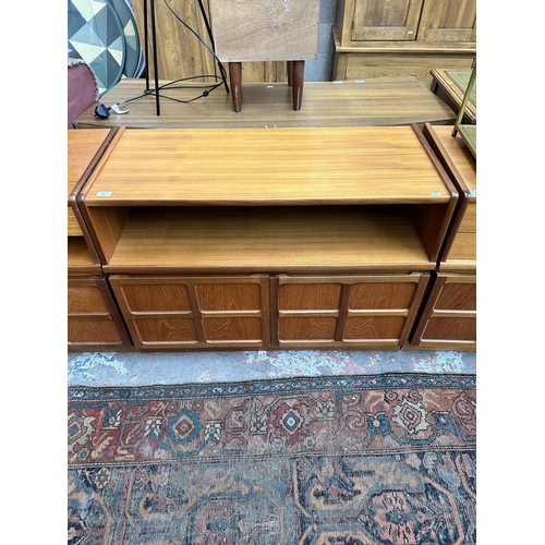 30 - A 1970s Nathan teak two door cabinet - approx. 75cm high x 102cm wide x 44cm deep