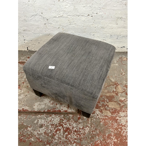 91 - An IKEA grey fabric footstool