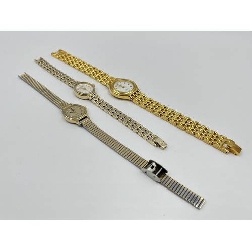 1259 - Three quartz lady's wristwatches, one Rotary, one Lorus and one Kelia