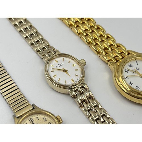 1259 - Three quartz lady's wristwatches, one Rotary, one Lorus and one Kelia