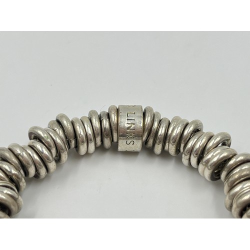 1238 - A hallmarked sterling silver Links of London bracelet - approx. gross weight 44 grams