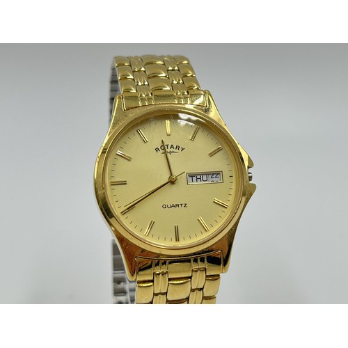 1245 - A boxed Rotary quartz men's wristwatch - ref no. 10901