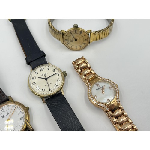 1255 - Five women's wristwatches to include Gianni Ricci, Rodania etc.