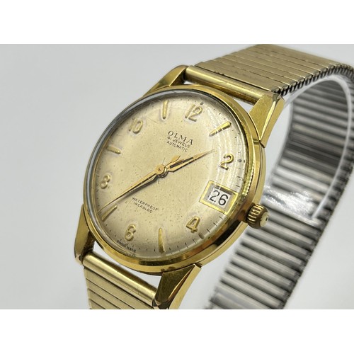 1256 - A vintage Olma 41 jewels automatic men's wristwatch