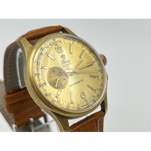 1261 - A 1960s Ling 21 Prix Antimagnetic mechanical men's wristwatch