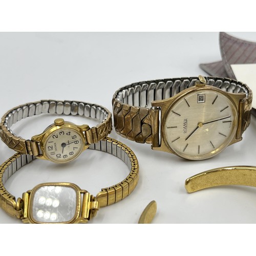 1265 - A collection of men's and women's wristwatches to include Roamer, Sekonda etc.