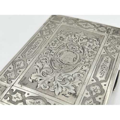 1271 - A Victorian Charles Washington Shirley Deakin hallmarked Birmingham silver pocket diary, dated 1862 ... 