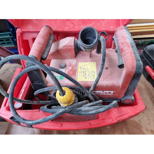 797 - A cased Hilti DC-SE20 110v wall chaser with instruction manual