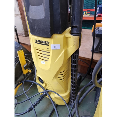 843 - A Kärcher K2 pressure washer