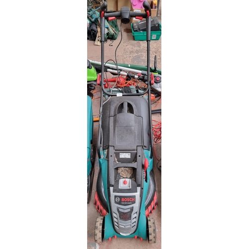 863 - A Bosch Rotak 410 LI Ergoflex lawnmower