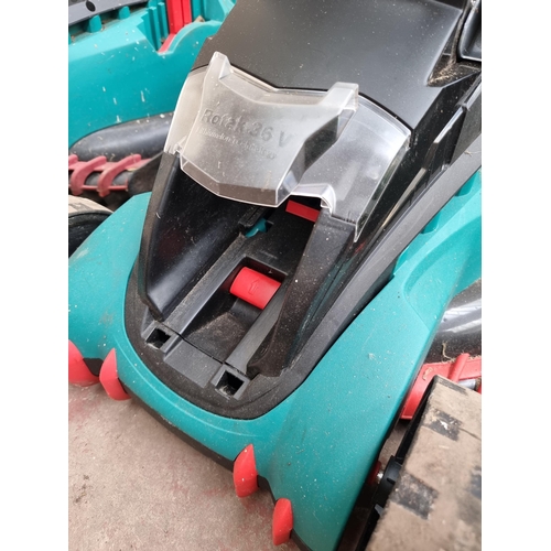 863 - A Bosch Rotak 410 LI Ergoflex lawnmower