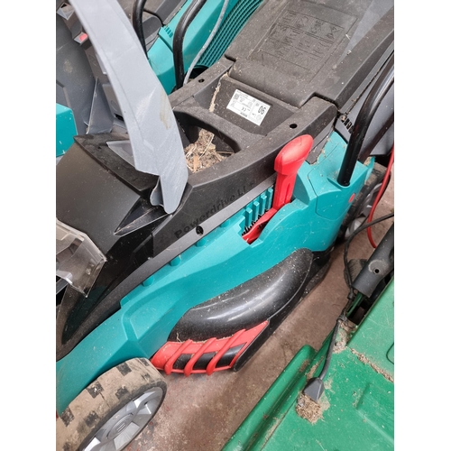 863 - A Bosch Rotak 410 LI Ergoflex lawnmower