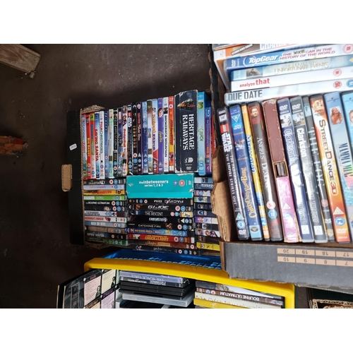 884 - Six boxes containing DVDs and DVD box sets