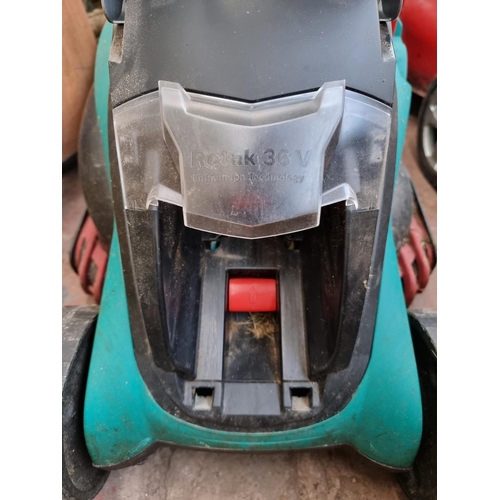 864 - A Bosch Rotak 37-36LI Ergo cordless lawnmower