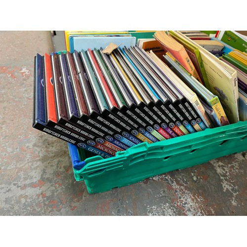 949 - Three boxes containing a large quantity of books