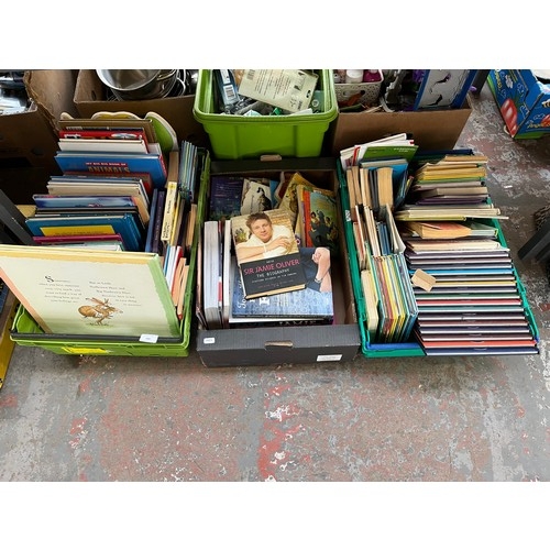 949 - Three boxes containing a large quantity of books