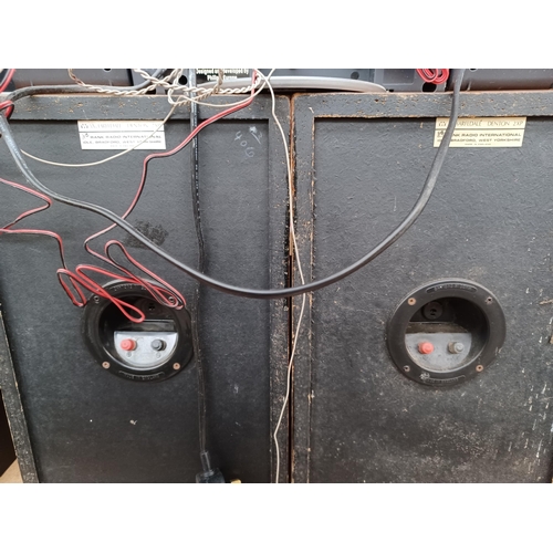 Three items, one pair of Wharfedale Denton 2XP two-way bookshelf