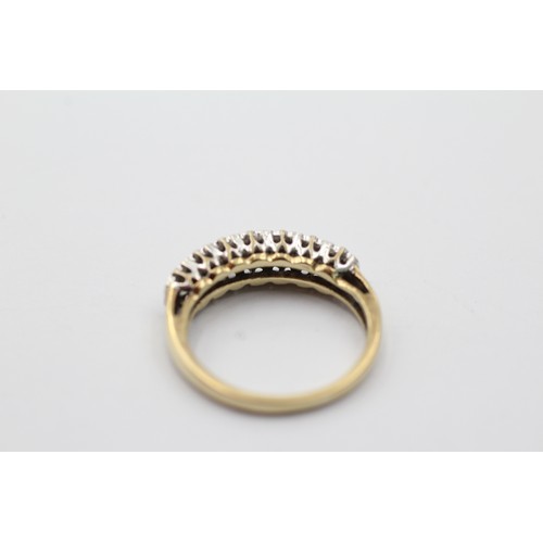 1106 - A 9ct gold diamond dress ring, size L½ - approx. gross weight 2.3 grams