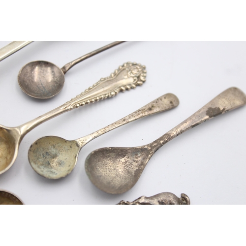 1288 - Eight hallmarked sterling silver condiment spoons - approx. gross weight 52 grams