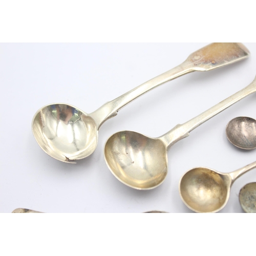 1288 - Eight hallmarked sterling silver condiment spoons - approx. gross weight 52 grams