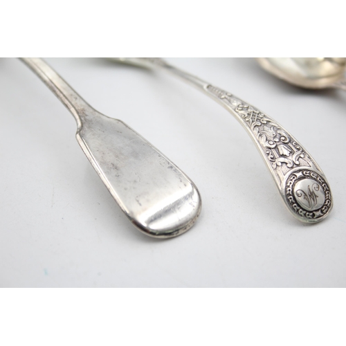 1292 - Three hallmarked sterling silver condiment spoons - approx. gross weight 84 grams