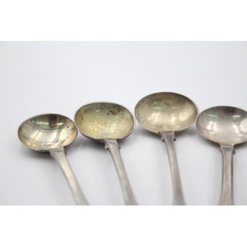 1293 - Six antique hallmarked sterling silver condiment spoons - approx. gross weight 76 grams