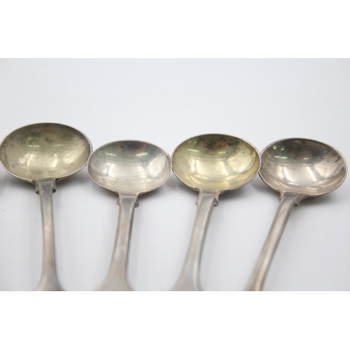 1293 - Six antique hallmarked sterling silver condiment spoons - approx. gross weight 76 grams