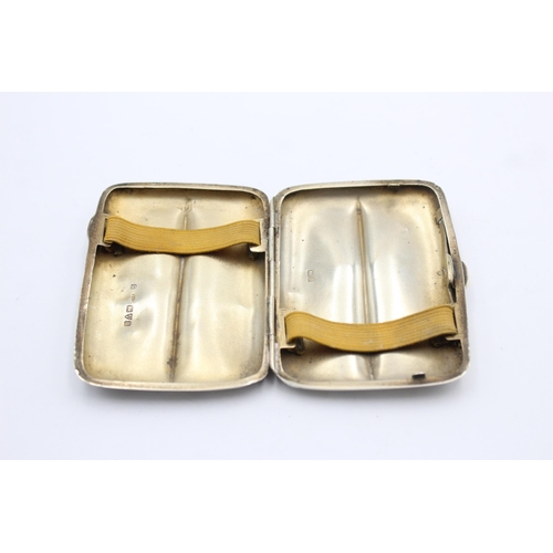 1321 - A George V J & R Griffin hallmarked Chester silver cigarette case, dated 1919 - approx. gross weight... 