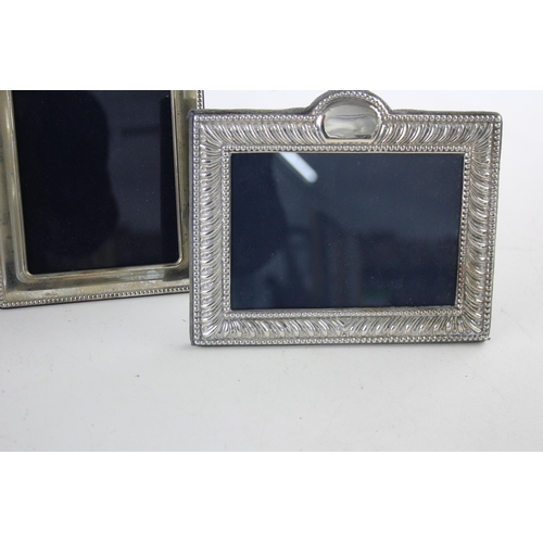 1325 - Three hallmarked sterling silver photo frames - approx. gross weight 930 grams