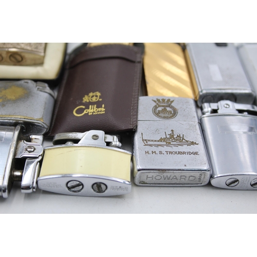 1379 - Fifteen cigarette lighters to include Ronson, Colibri, Maruman etc.