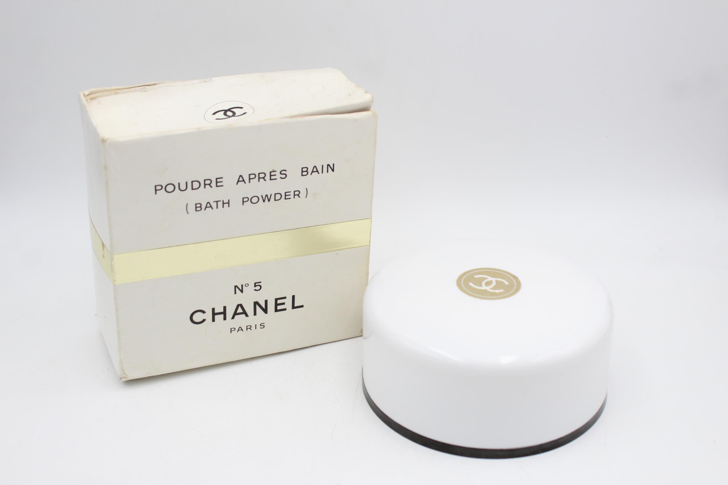 A vintage boxed Chanel No 5 Poudre Après Bain bath powder