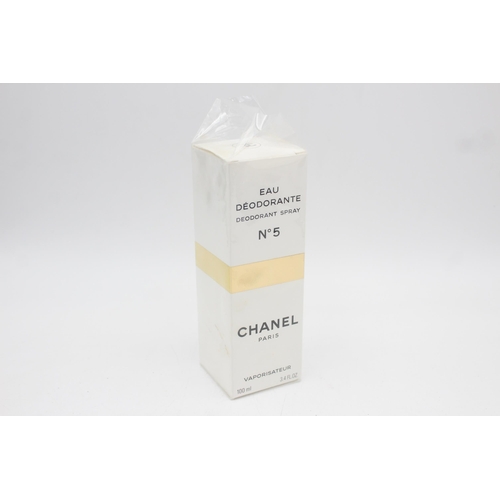 A boxed Chanel No 5 100ml deodorant spray