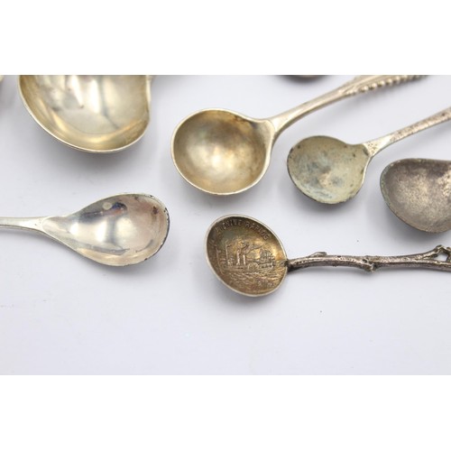 1288 - Eight hallmarked sterling silver condiment spoons - approx. gross weight 52 grams