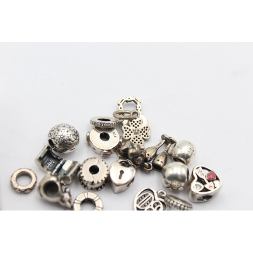 1158 - Fifteen Pandora .925 silver charms - approx. gross weight 37 grams