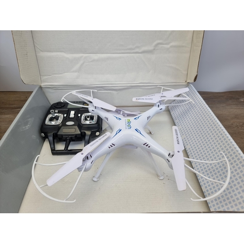 606 - An MTECH sky drone plus remote-control Quadcopter