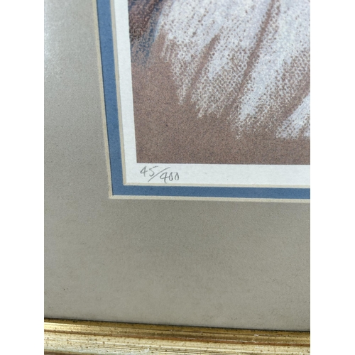 177 - A framed C. Lanfear pencil signed limited edition no. 45 of 400 print - approx. 53cm high x 43cm wid... 