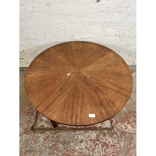 4 - A 1960s McIntosh teak sunburst coffee table