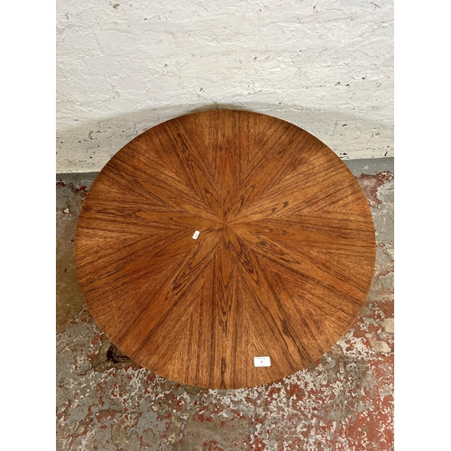 4 - A 1960s McIntosh teak sunburst coffee table