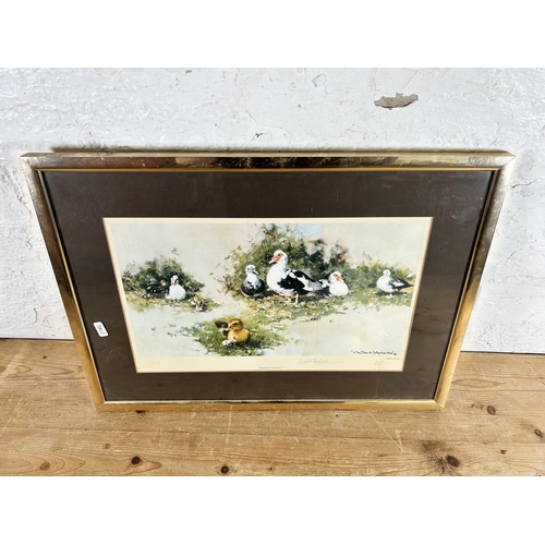 178 - A framed David Shepherd Muscovy Ducks limited edition no. 218 of 850 print - approx. 40cm high x 56c... 