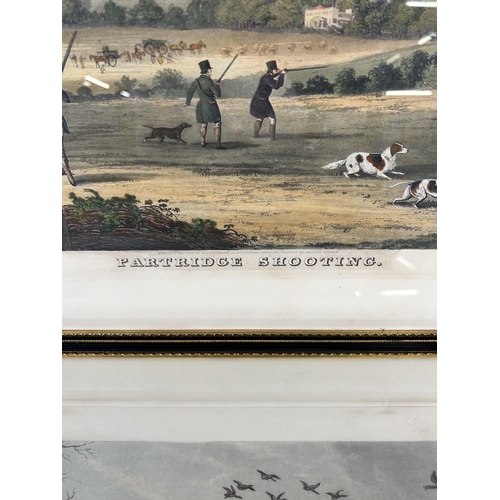 191 - Two early 19th century framed aquatints engraved by T. Sutherland after Henry Alken - both approx. 3... 