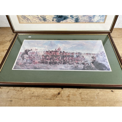 200 - Two framed military prints, one by Richard Caton Woodville