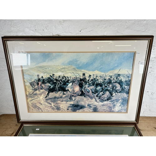 200 - Two framed military prints, one by Richard Caton Woodville